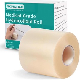 Upadated Hydrocolloid Bandages,2in*12ft Hydrocolloid Roll for Wound Care,Medical-Grade Hydrocolloid Patch Bandages with Self-Adhesive, Flexible & Waterproof DIY Size & Shape (2in*12ft):_2in*16ft