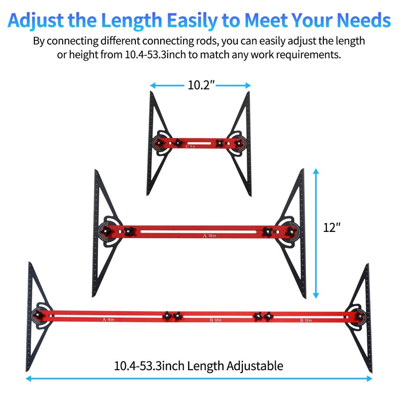 Stair Tread Template Tool,Stair Tools for Stair Measuring Tool Stair