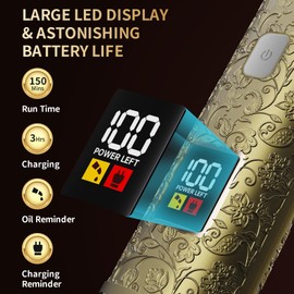 Ourcec Hair Clippers for Men Professional Mens Hair Clippers Zero Gapped Cordless Haircut Grooming Kit with LCD Display T Liners Shavers Edgers Clipper for Hair Cutting