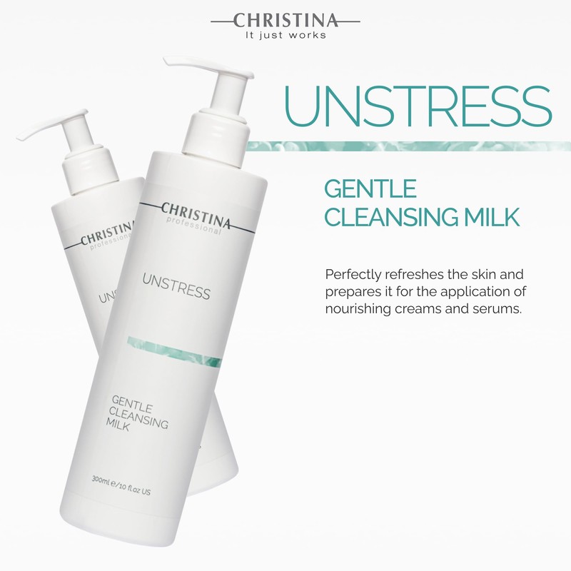 Christina Unstress Soap-Free Gentle Cleansing Milk Makeup Remover for Face