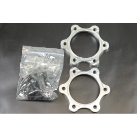 1320 Performance  axle spacers for 00-09 s2000 ap1 ap2 stop click & Vib Silver