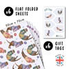 Otter Birthday Wrapping Paper For Men Women - 6 Sheets