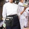 Rexmica Waitress Server Apron with Multiple Pockets and Adjustable Belt,