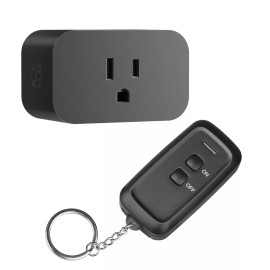 DEWENWILS Remote Control Outlet, Wireless Remote Light Switch 15A/1875W Black