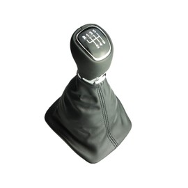 6-Speed Gear Knob + Gear Stick Boot + Frame Compatible with Skoda Octavia II 2 1Z Year of Manufacture 2004-2013 Yeti 2009-2017