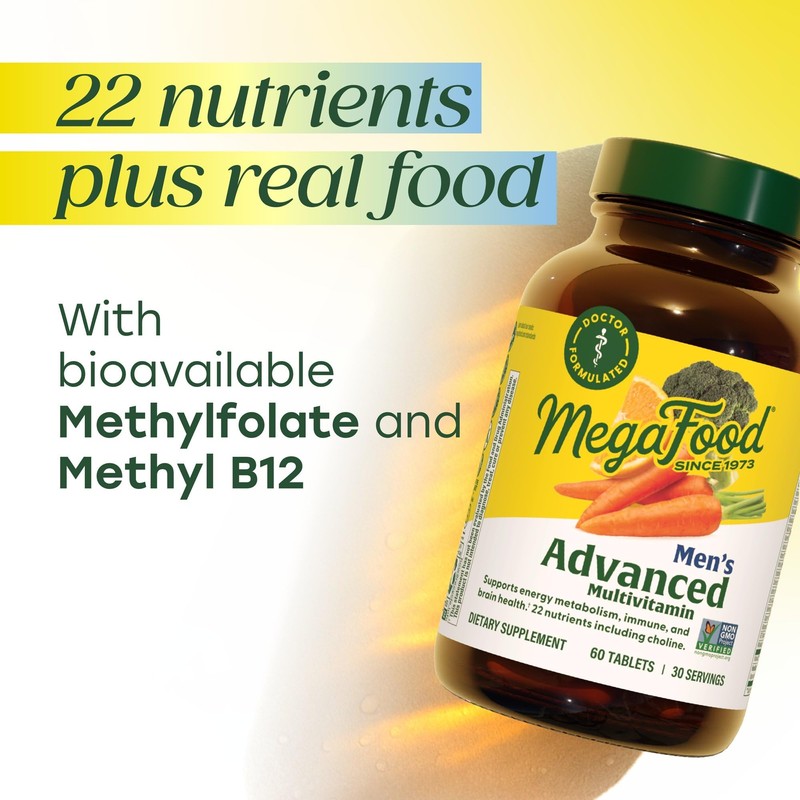 MegaFood Men's Advanced Multivitamin for Men - Doctor -Formulated -