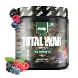 REDCON1 x Mossy Oak Total War Pre Workout Powder, Sour Wild Berry - Beta Alanine + Citrulline Malate Keto Friendly, Fast-Acting Preworkout for Men & Women with 320mg of Caffeine (30 Servings)
