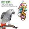 Simgoing 36 Pcs Bagels Bird Toys Bulk for Parrots Durable