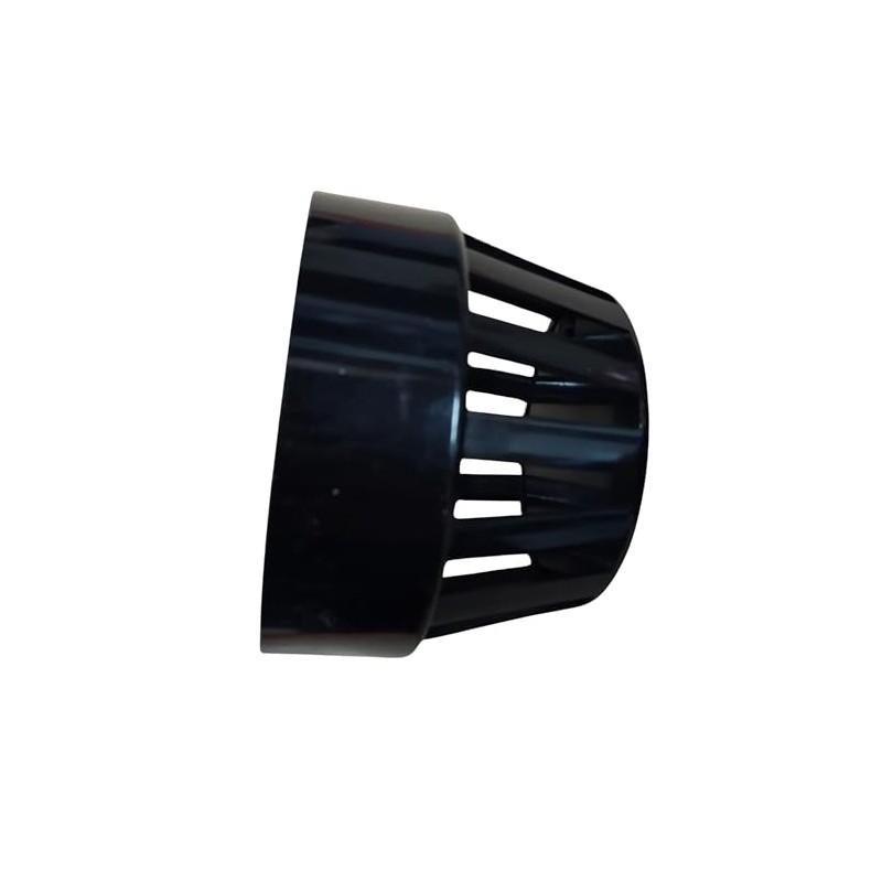 110mm Ring Seal Cowl Vent Terminal - Black Soil Pipe