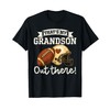 That's My Grandson Out There Funny Football Grandpa Grandma T-Shirt