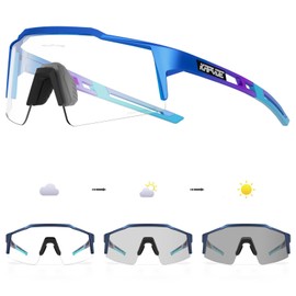 KAPVOE Photochromic Cycling Glasses MTB Clear Mountain Bike Sunglasses Transition Goggles Sports Baseball Running