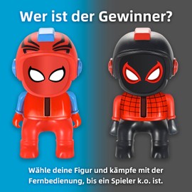 Remote Controlled Car Pack of 2 Spider Car Scooter Remote Controlled Car with Music and LED Light, RC Toy for 3 4 5 6 7 8 Years Gift Boys Girls Easter Birthday Gifts for Children 3+