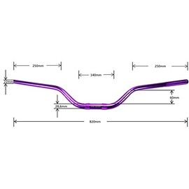 Fatbar 28.6 mm Motocross Enduro Supermoto Over Size Aluminium Handlebar Gold