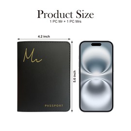 Mr and Mrs Passport Wallet, Wedding Gifts for Couples 2025, Passport Holder for Travel, Honeymoon Travel Essentials