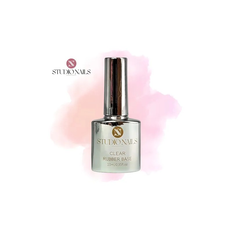 Caja Con 6 Esmaltes Rubber Base Clear 10ml Cu. Studio