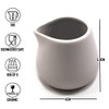 Chef-Hub White Ceramic Mini Milk Jug, Milk Creamer Pitcher Sauce,