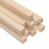 M METERXITY 10-Pack Wood Square Dowel Rods, 25/64 x 6