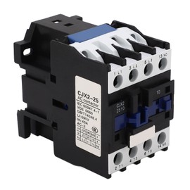 AC Contactor AC 380V 25A Motor Contactor Copper Coil 3P NO Silver Circuit Switch Controller