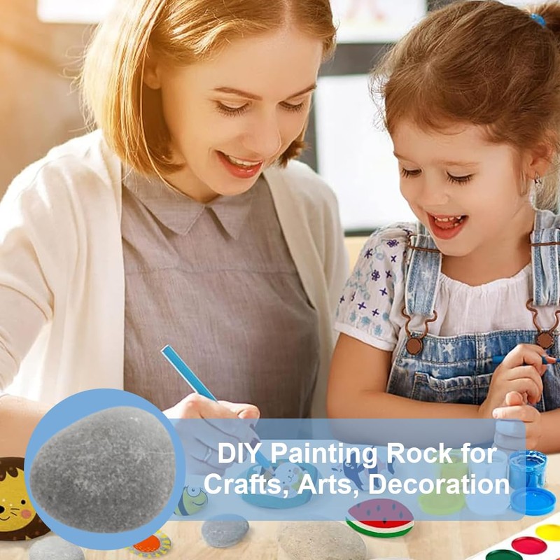 LuLiyLdJ 20 Pieces Painted Pebbles, Flat Stones, Stones, Pebbles Beach