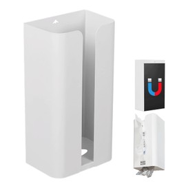 Tissue Case, Magnet, Tissue Box, Magnet, Paper Holder, Stylish, Wall Hanging, Can Be Cut with One Hand, Tissue Storage, Kitchen, Bath, Washstand (White)