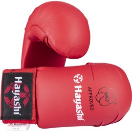 Hayashi Karate Fist Guard TSUKI (WKF Approved) - Red, Size L