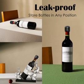 Hosslearlear - Paquete de 2 tapones de vino con cierre giratorio, sellador de corcho reutilizable para vino, accesorios de vino, regalo para los amantes del vino