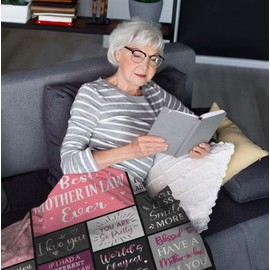Mother in Law Gifts, Gifts for Mother in Law, Gift Ideas for Mother in Law, Mothers Day Birthday Gifts for Mother in Law, Mother in Law Gift from Daughter in Law, Mother in Law Blanket 150X130CM