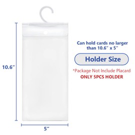 BEMAXYE Handicap Placard Holder - Disabled Parking Permit Protector Cover for Car, Wheelchair, Scooter, 10.6" x 5" (10)