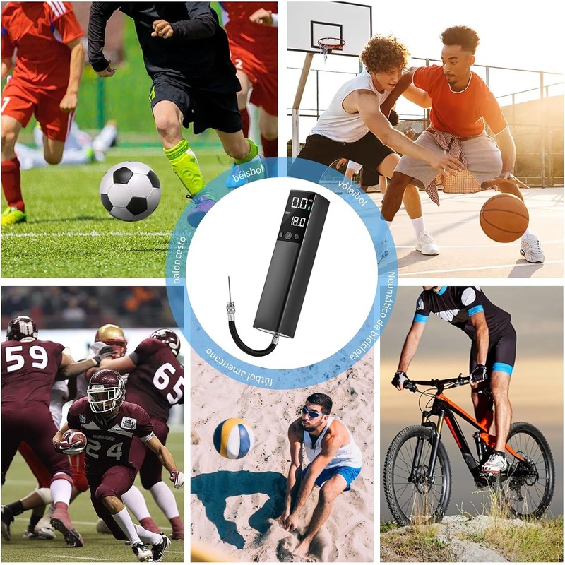 KCB Bomba de Pelota Eléctrica, IInflado Rápido Portátil de Pelota