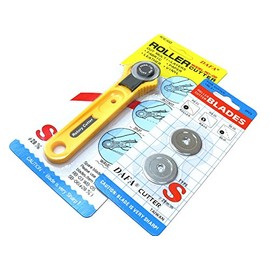Supercrafts 28mm Rotary Cutter and Replacement Blades Bundle