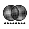 MK 2 Pack 10" INCH Grill Waffle Speaker SUB WOOFER Grills with Clips and Screw