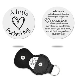 Inspirational Gifts for Women Men Friends Recovery Sobriety Gifts for Husband Wife Birthday Christmas Gifts for Son Daughter Graduation Gifts Whenever You Find Yourself Doubting Pocket Hug Token Gifts
