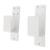 2PCS Door Barricade Brackets Open Bar Holder Carbon Steel Easy