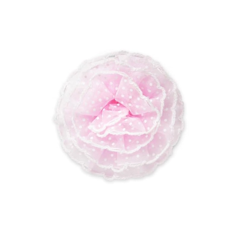 Expo International Polka Dot Carnation Brooch and Hairclip | Pink