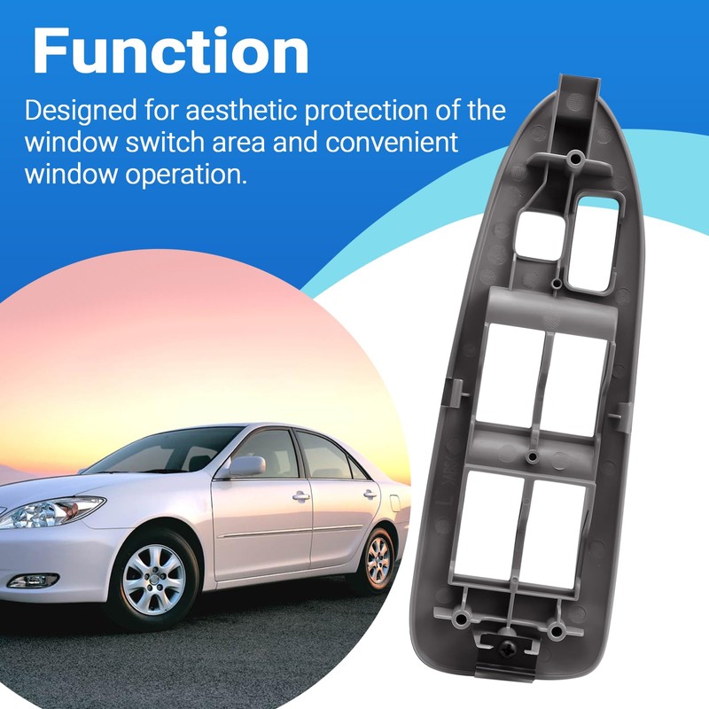 Master Power Window Switch Bezel Trim Fits for 1997-2001 Toyota