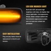 D-Lumina LED Side Marker Light Assembly Smoked Lens Sequential Blink