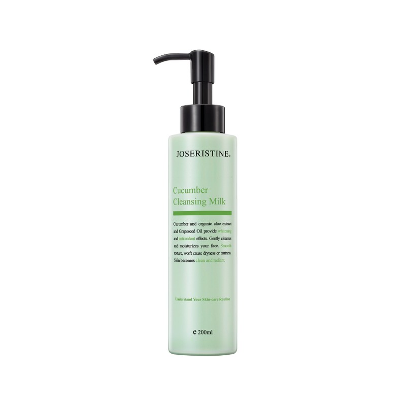JOSERISTINE Cucumber Cleansing Milk 200ml & 1000ml/ 100% Vegan/ By