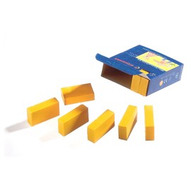 Stockmar Single Colour Wax Colouring Blocks, 12 Blocks, lemon