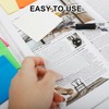 300 Sheets Clear Transparent Sticky Notes, Colorful Waterproof Notepad, Translucent
