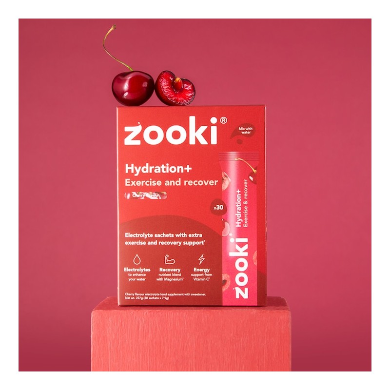 Zooki Hydration+ Exercise & Recover Cherry Flavour