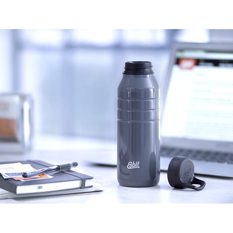 Esbit Trinkflasche Majoris, Edelstahl, grau, 0.48 L