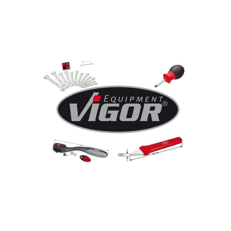 Vigor V2216 Ribe Screwdriver Socket, M10 mm, L 100 mm,