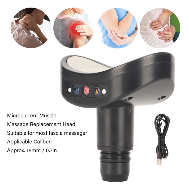 18mm Muscle Massage Replacement Head 6 Levels Microcurrent 3 Gear