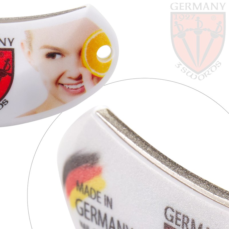 3 Swords Germany Brand Quality Round Sapphire Pocket Nail File