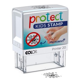 Colop 155262 Protect Kids Stamp - A stamp as motivation for children to wash their hands French version.