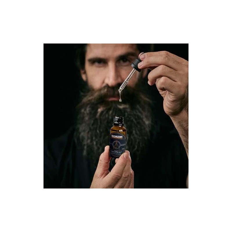 Regrowe Aceite Explorer Aceite para Barba y Bigote Limón, Lavanda,