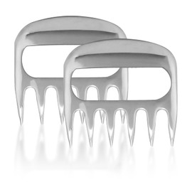 Generise Pair of Stainless Steel Bear Meat Claws for Cooking and BBQ | Heavy-Duty Meat Shredders, Ultra-Sharp Claws for Handling, Lifting & Shredding Meat | Perfect for Pulled Pork, Chicken & More