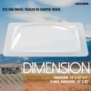 HECASA 18" x 26" RV Skylight Cover Universal Clear Skylight