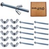 M5 Wing Nut & Bolt 10 Pack (M5 x 50mm