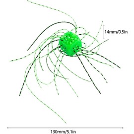 10Pcs Soft Fishing Lures, Dice Shape Whisker Design Bright Color Bait, Artificial Bass Baits, Fishing Lures Baits, Slow Sinking Flexible Increased Fish Rate (10)